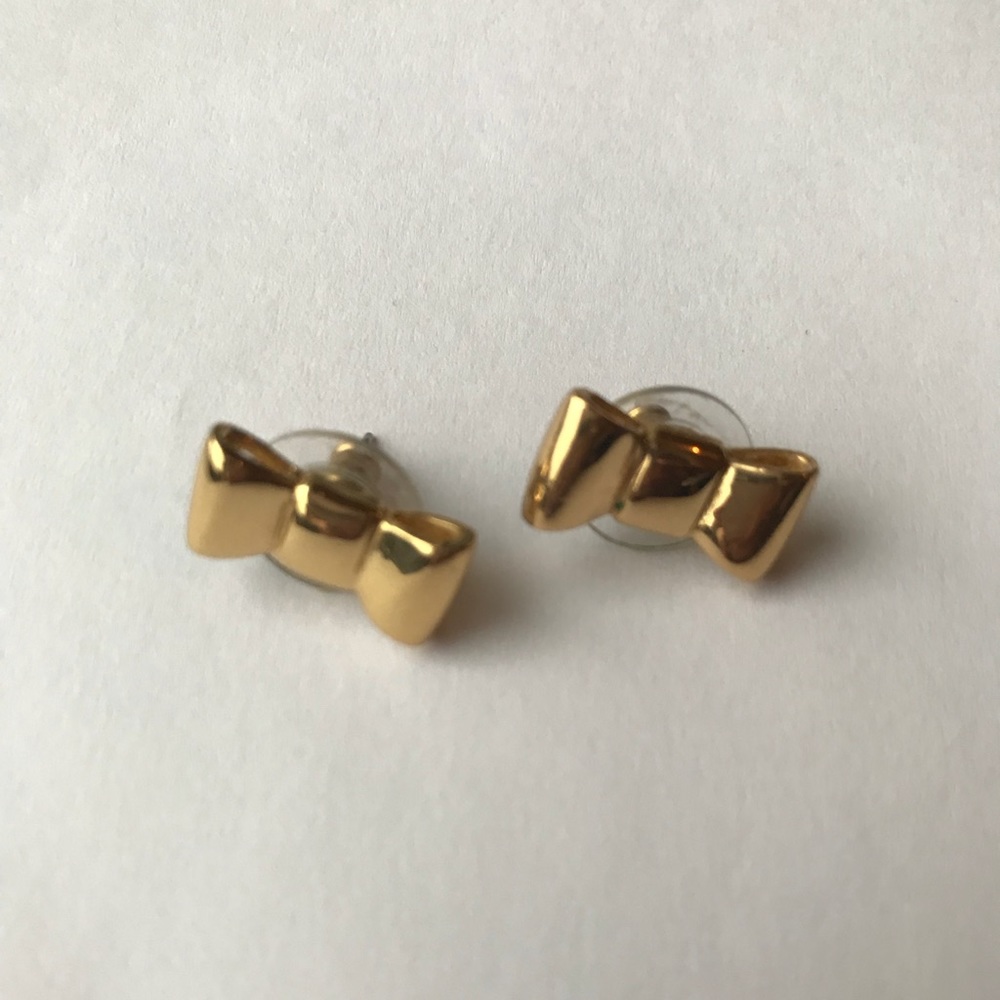 Kate Spade Gold bow earrings